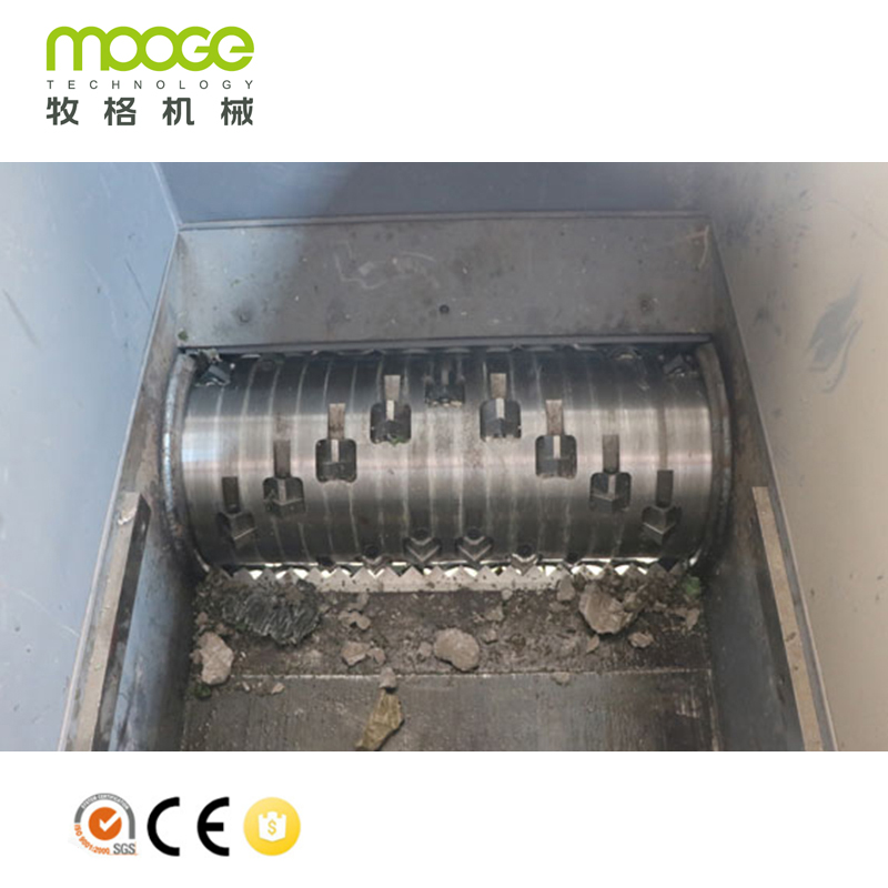 Waste Plastic Large Pvc Pipe Single Shaft Shredding Machine 