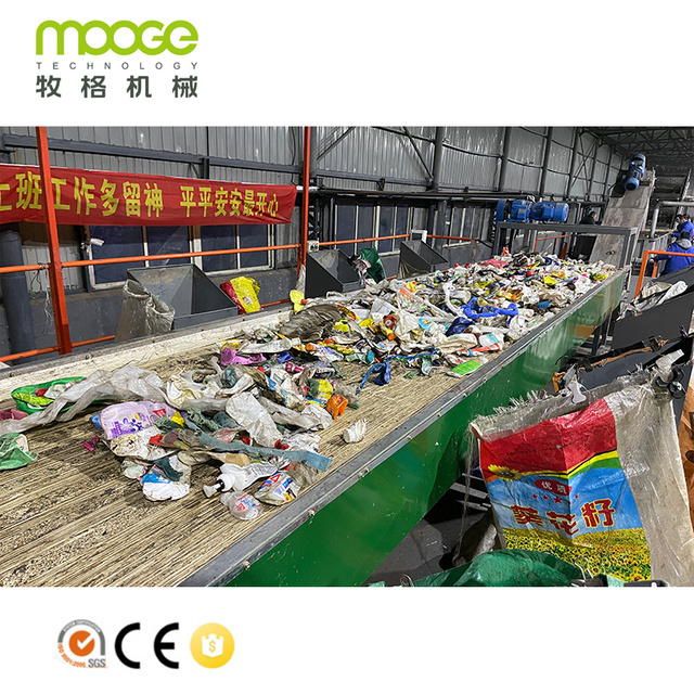 CE SGS Europe Accredited Plastic Bottle Hot Washing HDPE LDPE PE PP Plastic Recycling Machine