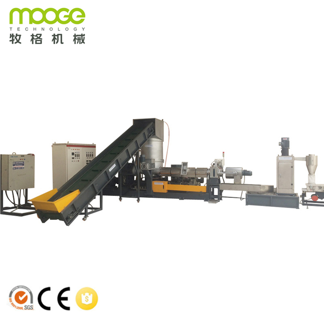 Waste Plastic Recycling Extruding PE Bag LDPE Film Pelletizing Line