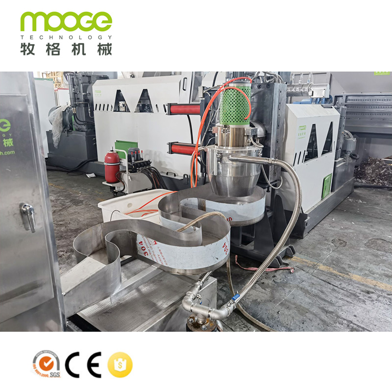 Plastic HDPE PP ABS PC PS Rigid Flakes Pelletizing Machine