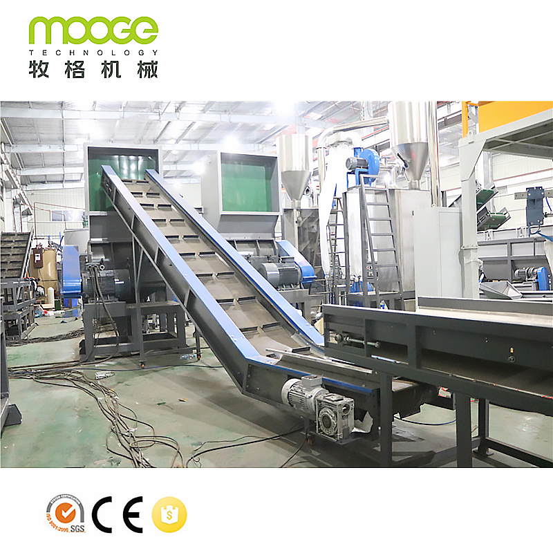 PET Plastic Bottles Recycling Washing Production Line for Polyester Staple Fiber