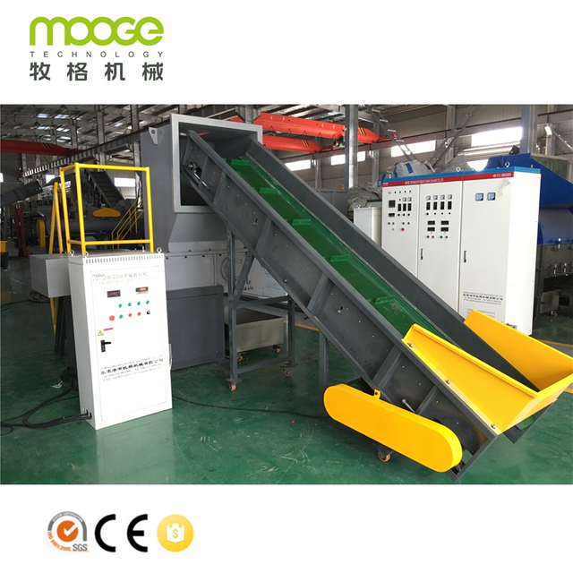 Large PE PVC thick wall pipe single shaft shredder machine