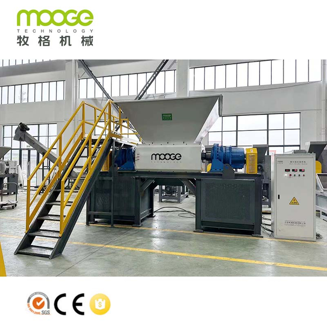 Strong Double Shaft Recycling Wood Cardboard Tire Aluminum Plastic Waste Shredder Machine for sale 