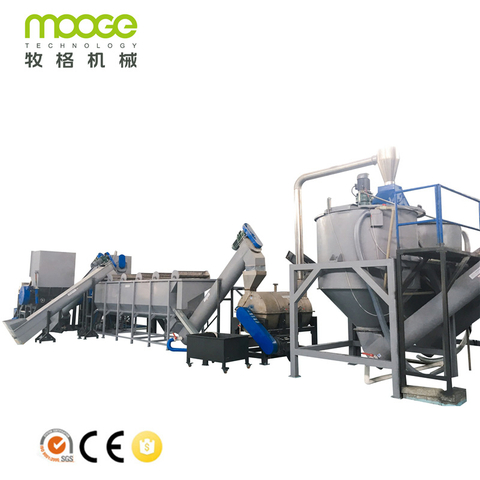 Full Automatic Production Line Recyclage Plastique Plastic PET Bottle Crushing Washing Recycling Machine