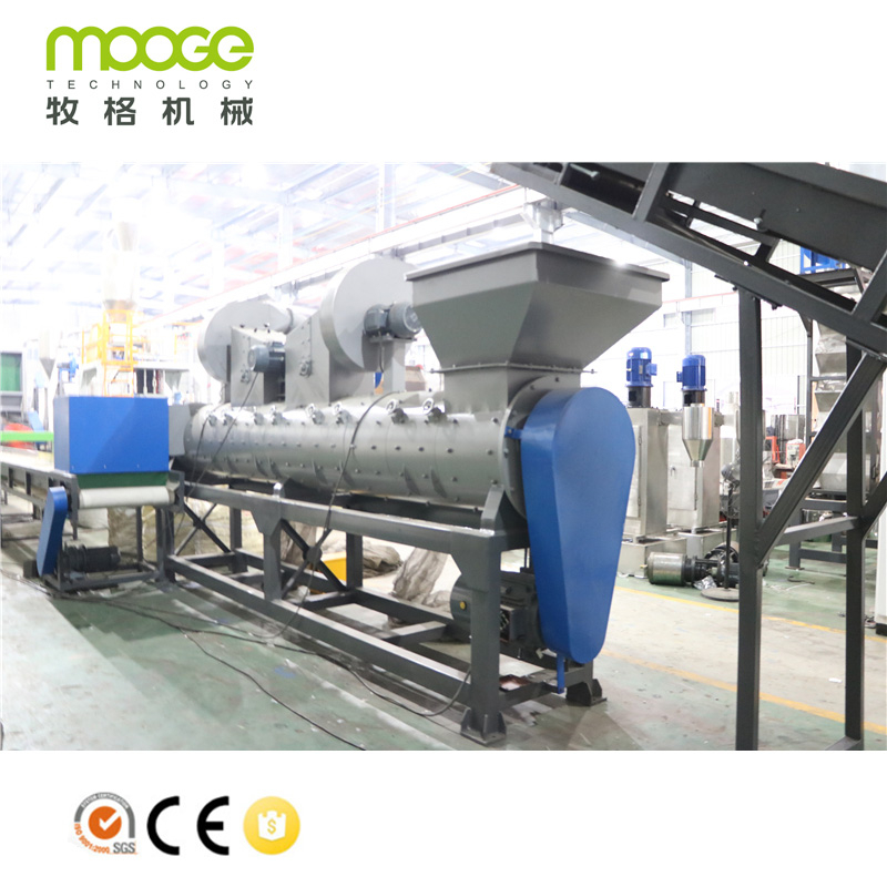 1000kg/h PET Bottle Recycling Plant Plastic Crushing Washing Drying Machine Line