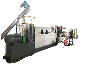 Recycled plastic film pelletizing plant / plastic granules making machine