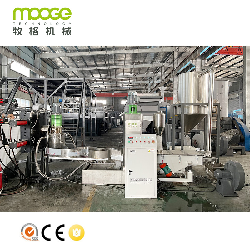 PP PE Plastic Scraps Pelletizing Recycling Line / Waste Plastic Granulator