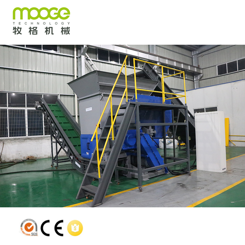 Hdpe Ldpe Pe Pp Bopp Pet Film Shredding Plastic Film Shredder Machine 