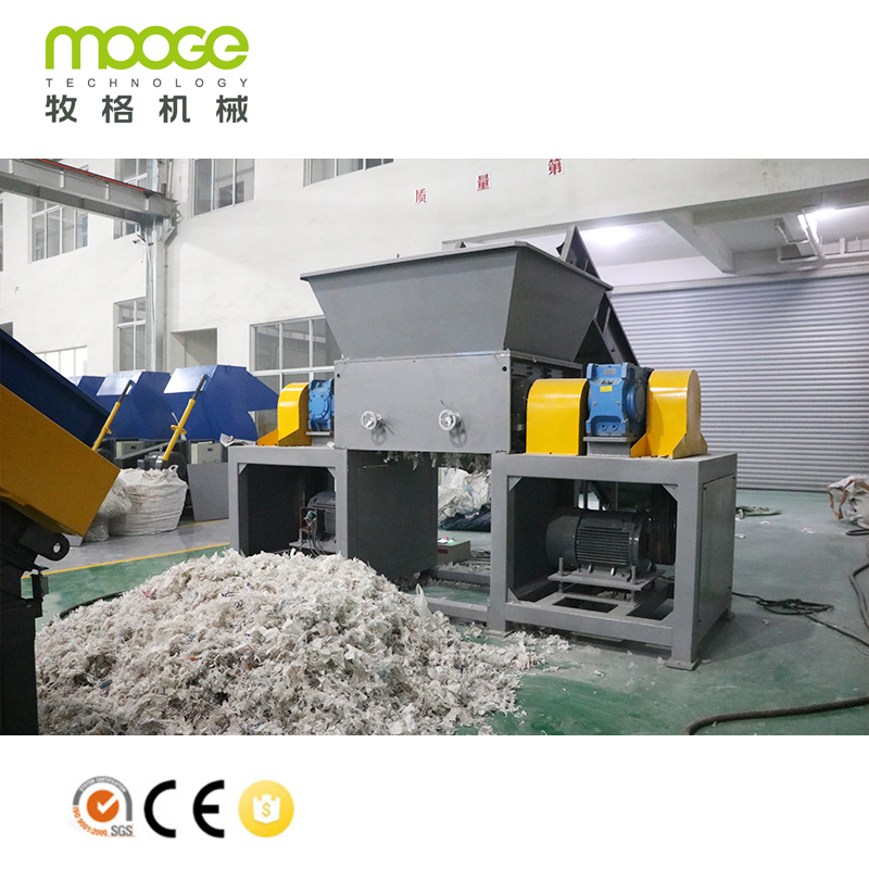 CE Certification Plastic Film Waste Woven Bags Single Shaft Shredder