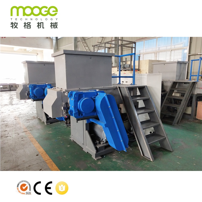 Large PE PVC thick wall pipe single shaft shredder machine