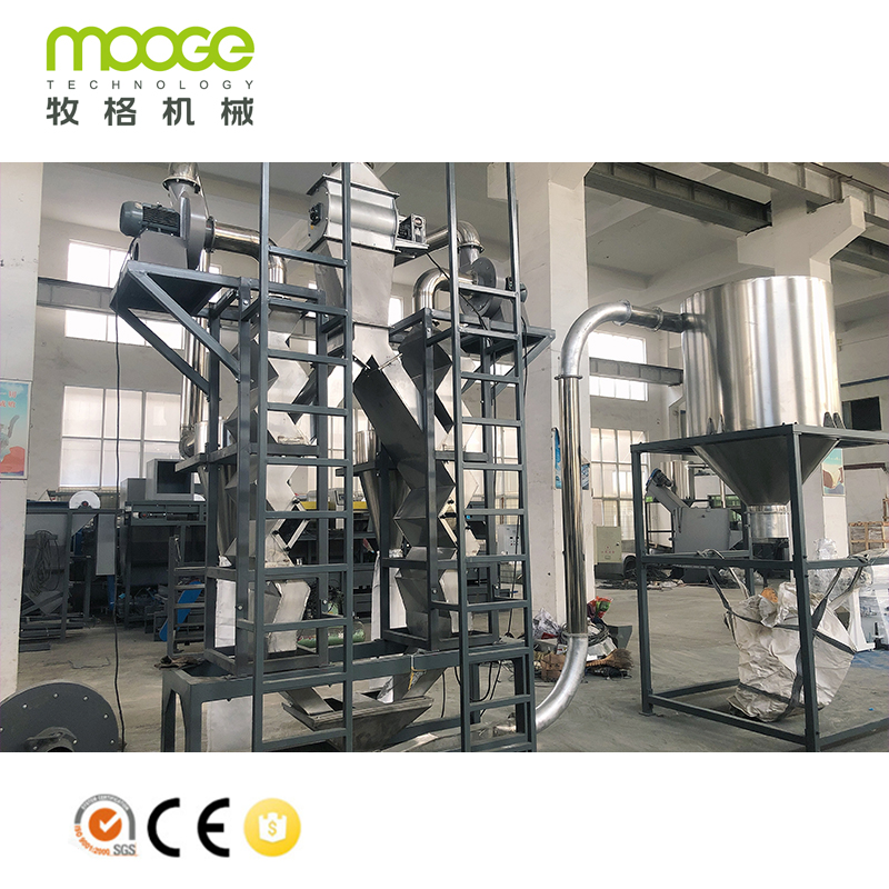 Big Capacity Waste Plastic Recycling Machine PET Flakes Washing Production Line