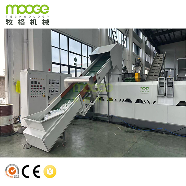 The PP PE Film Pelletizing Line with Haul-off String And Die Face Cutting Options