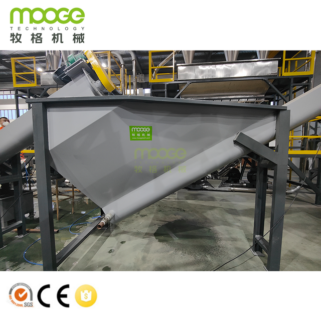 PET Floating Tank Bottle Recycling Washing Plant PET Flakes Waste Hot Washing Machine
