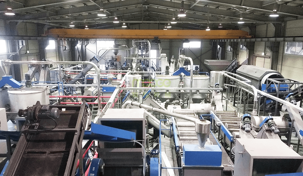 3000 kg/h PET Bottle Recycling Line In Korea