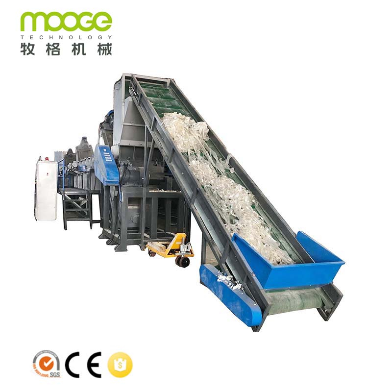 PP PE LLDPE Plastic Agricultural Film Crushing Washing Recycling Machine