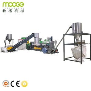 Waste PP PE Recycling Granulating Pelletizing Machine