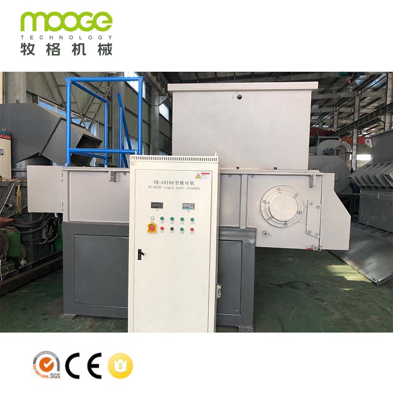 High Effieiency Single Shaft Paper Cardboard Recycling Shredder Machine