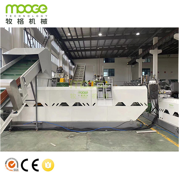 The PP PE Film Pelletizing Line with Haul-off String And Die Face Cutting Options