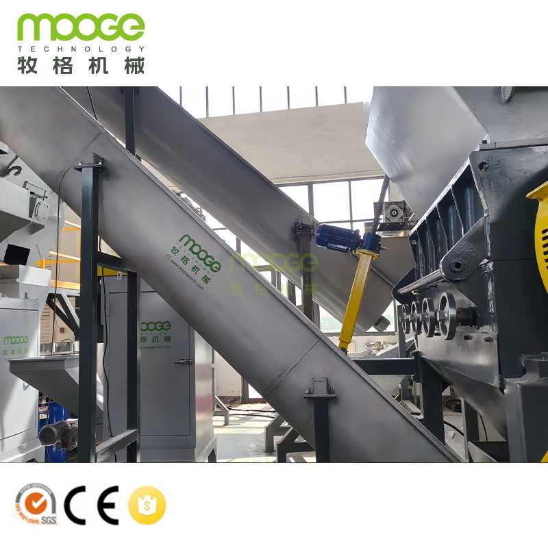 High-Capacity Washing Deep Cleaning Washing Plastic Efficient PP Bottles Crushing Line
