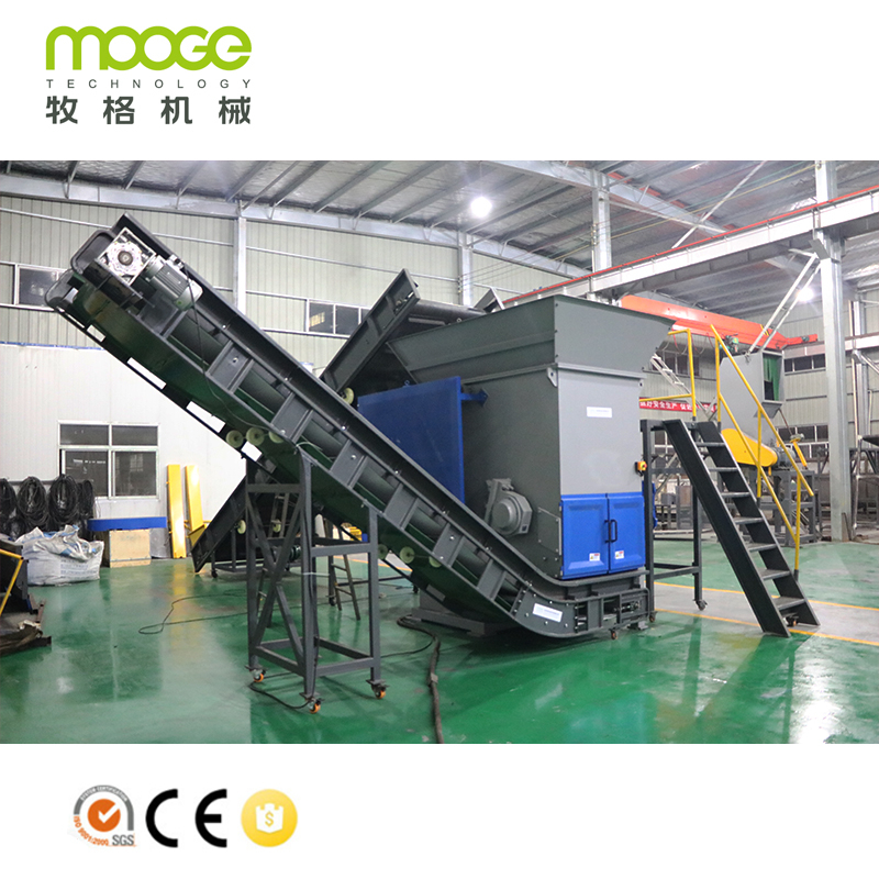 High Capacity Plastic Shredder / Shredding Machine for HDPE Bags LDPE Film Recycling 