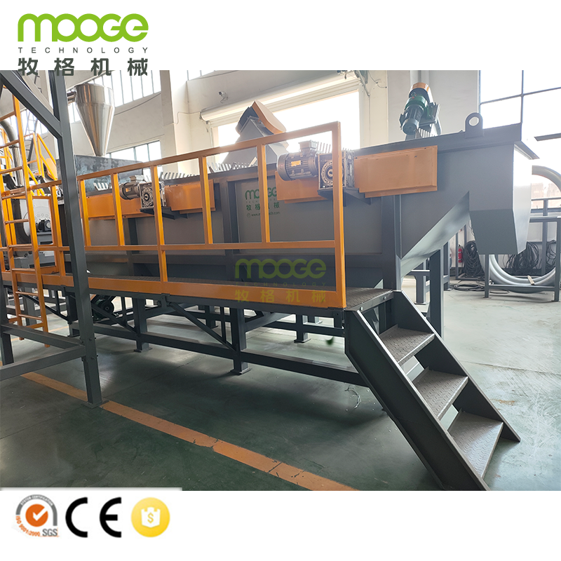 PET Recycling Line PET Floating Tank Bottle Recycling Washing Plant
