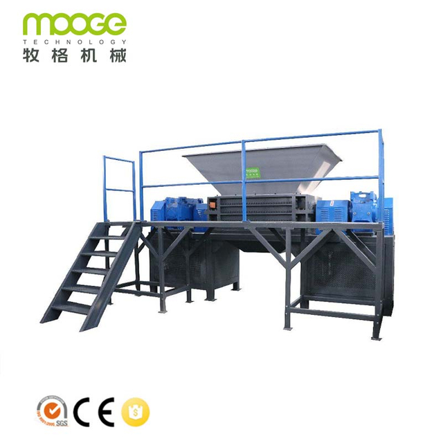 Industrial Waste Plastic Shredding Machine Two Shaft Shredder