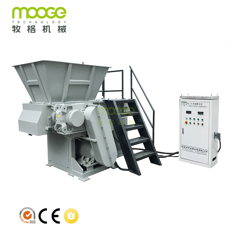 MOOGE Customized Plate-frame Plastic Single Shaft Shredder