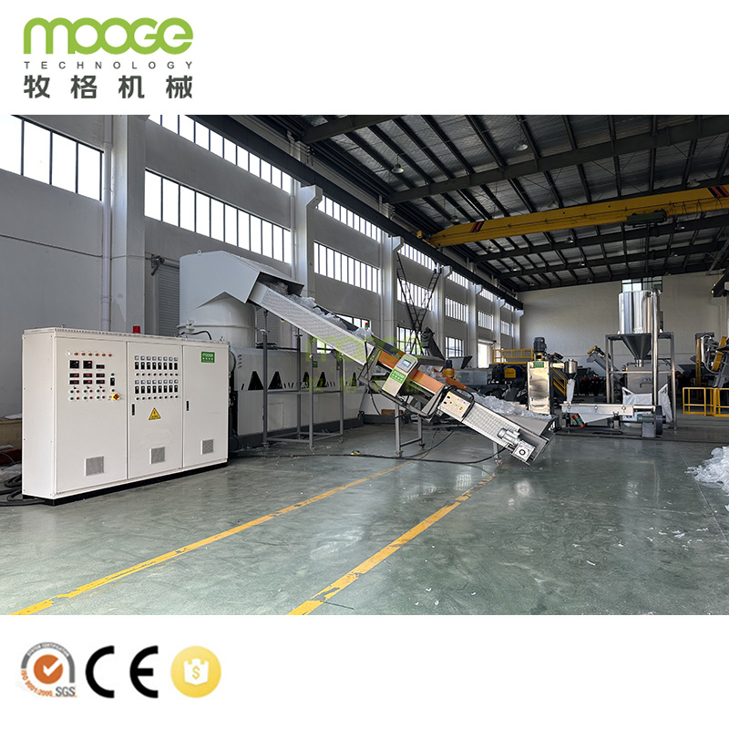 Waste PE Film and Bag Granulation Line with Compacting Technology