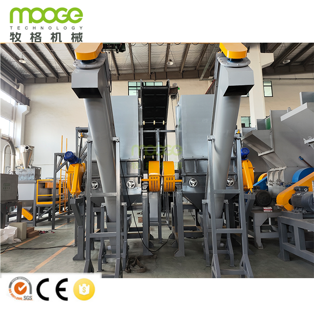 Recycling Washing Plant PET Flakes Waste Hot Washing Machine PET Floating Tank Bottle Line