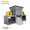 300-2000kg/h Waste Plastic Film Woven Bags Twin Roll Rotor Single Shaft Shredder Machine