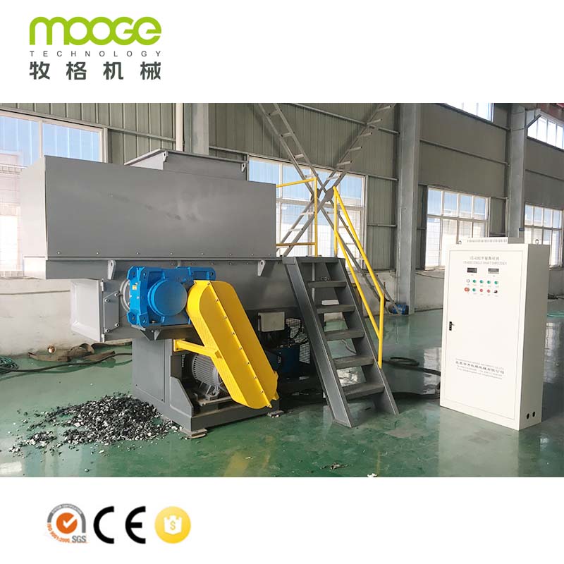 Waste Plastic Large Pvc Pipe Single Shaft Shredding Machine 