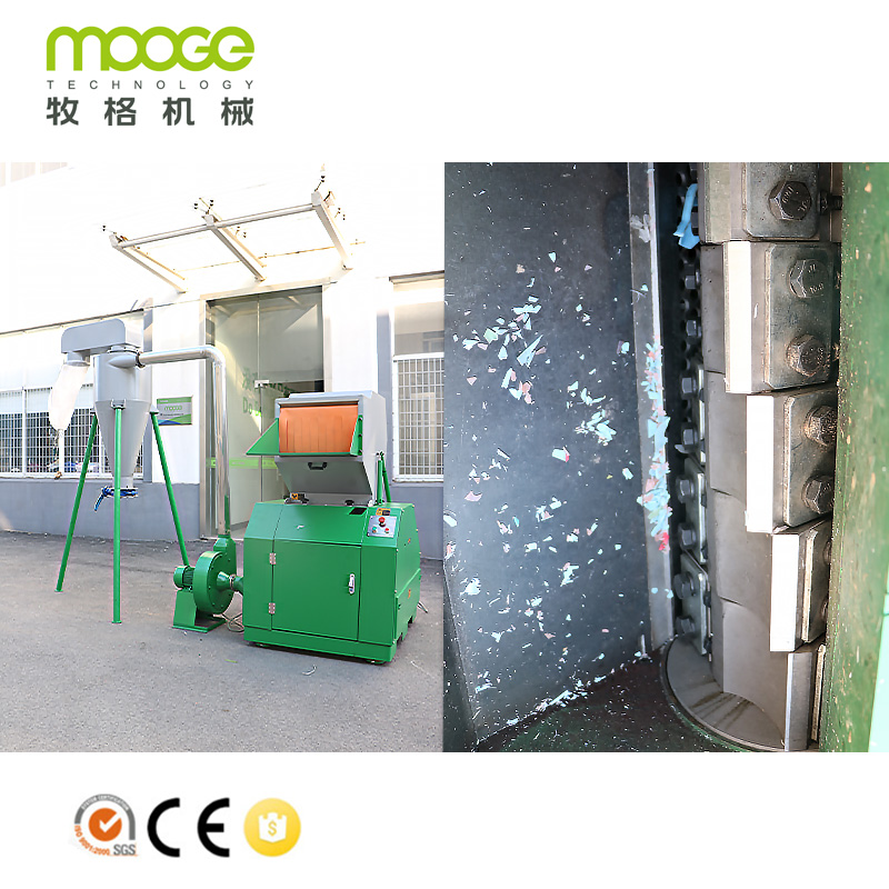 Automatic Silence Plastic Crusher Machine For Waste PET PE Bottle