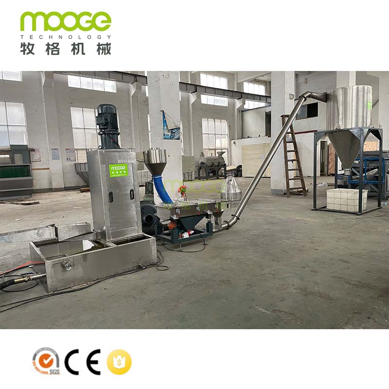 TDY35 80kg/h Strong Roots Vacuum System PET Flakes PET Modified Granulation Extrusion Line