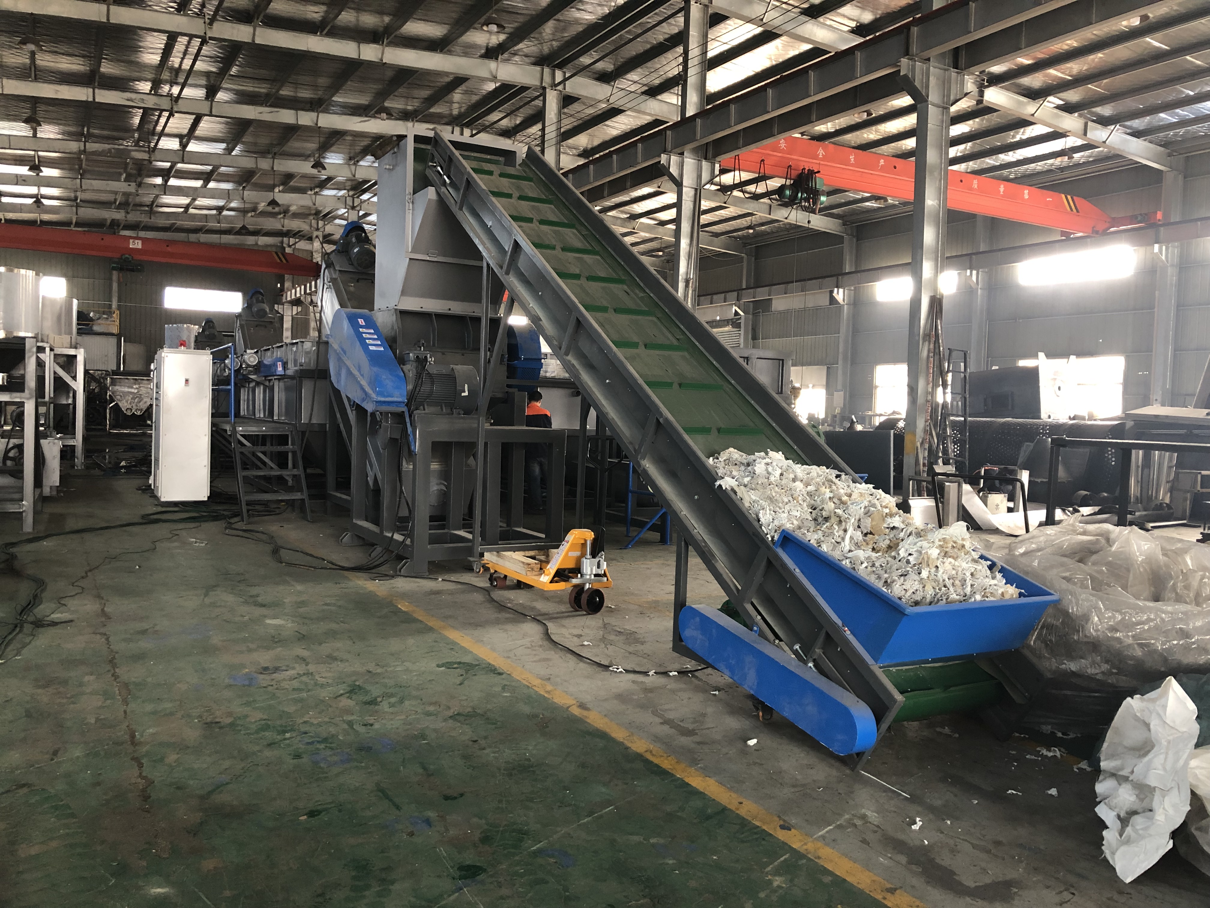 waste bag recycling line 