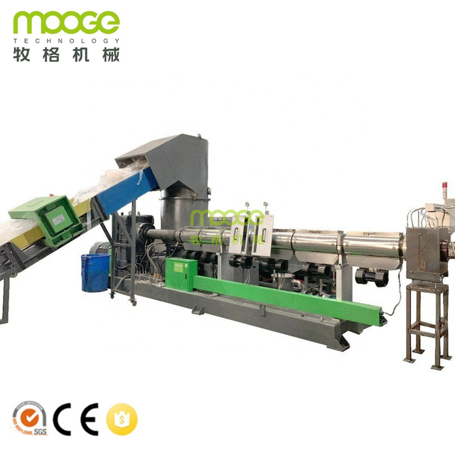 PSF-SJ160 160mm Screw Diameter 500kg/h PET Fiber Pelletizing Line with Strong Roots Vacuum System