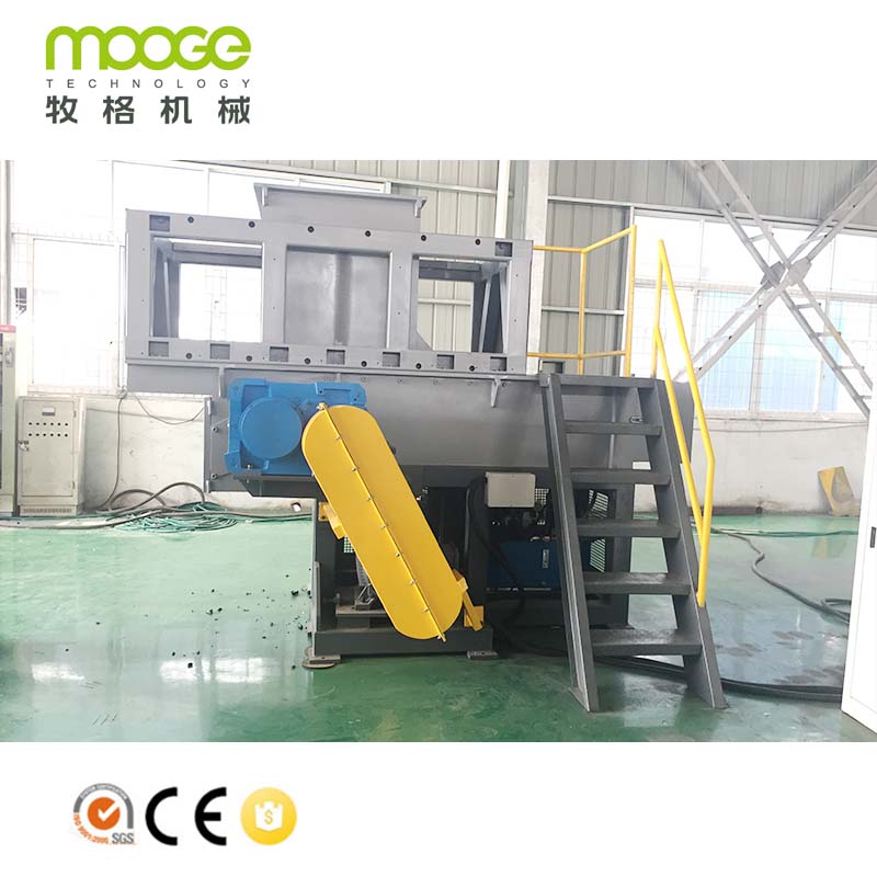 Waste Plastic Large Pvc Pipe Single Shaft Shredding Machine 