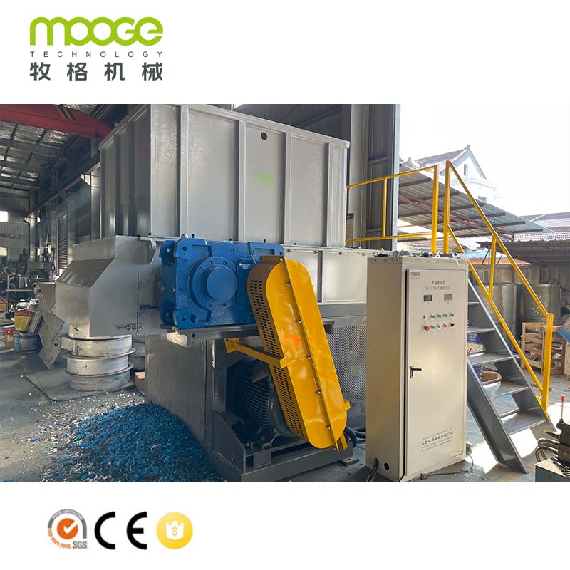 High Effieiency Single Shaft Paper Cardboard Recycling Shredder Machine