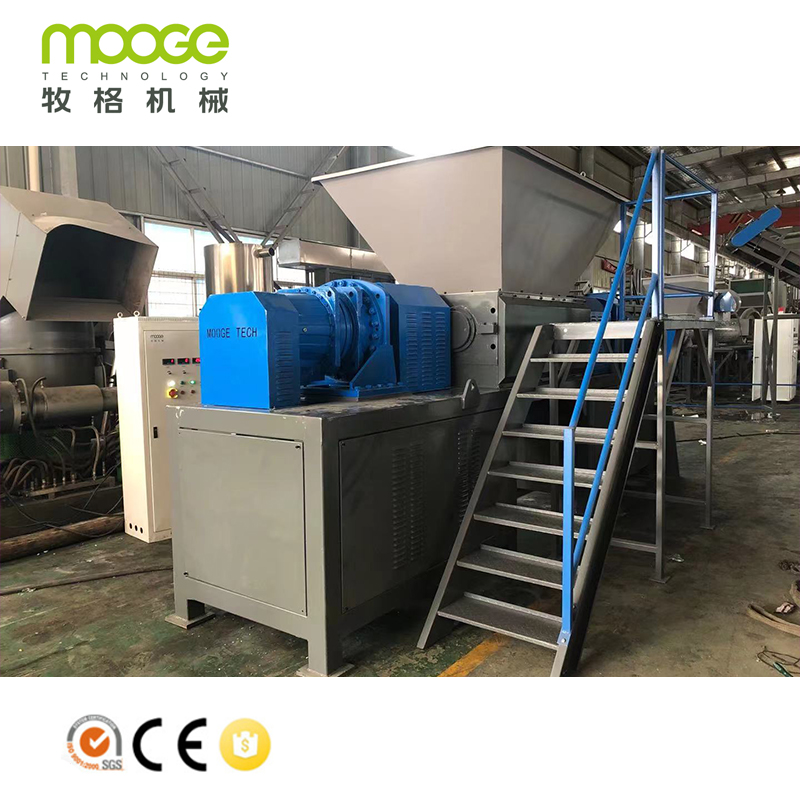 Double Shaft Shredding Plastic Shredder Machine For Hard Plastic Recycling Line