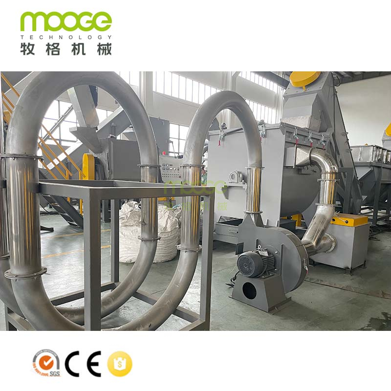 Waste Plastic PE PP LDPE Recycling Machine Film Bag Recycling Washing Production Line for sale 